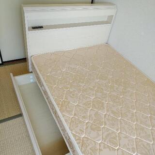 【ネット決済】収納付きシングルベッド（未使用)