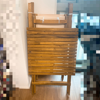 折りたたみガーデンテーブル・チェア肘付き（3点セット）