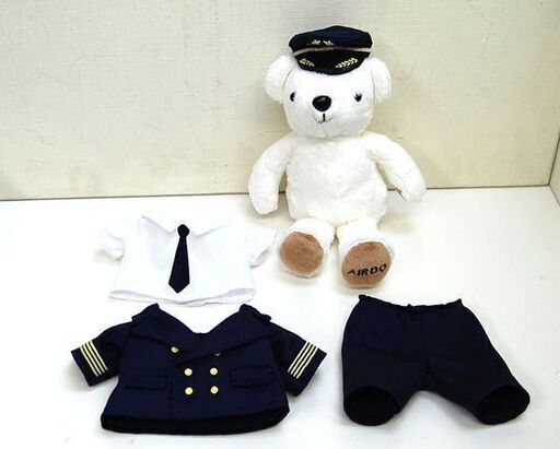 Air Do エアドゥ 周年記念限定 ベアドゥ 機長 キャプテン ぬいぐるみ くま テディベア パイロット 札幌市 清田区 平岡 モノハウス平岡店 大谷地のおもちゃ ぬいぐるみ の中古あげます 譲ります ジモティーで不用品の処分