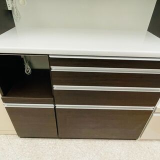 ⭐松田家具 2面レンジボード 定価￥85,550スチームオーブン対応 ソフト 