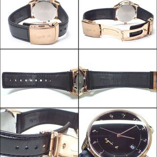 AA593 アニエスベー VJ42-KZ30 ブラック文字盤 時計