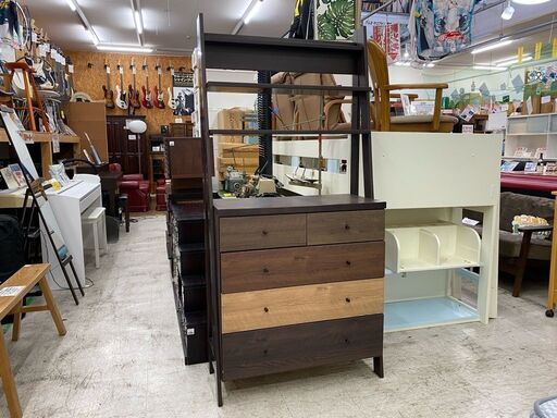 チェストとラックが合体！【愛品館 江戸川店】ニトリ　チェストラック　チェスト　タンス　ID:155-018031-007　配送可　代引き配送可