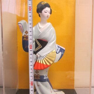 博多人形　着物美女　高さ3２cm　ケース付き
