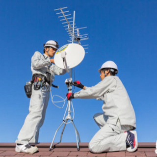 【高時給‼️】未経験でも簡単作業アンテナ設置工事👍