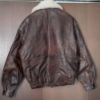 ★牛革パイロットジャンパー　L★