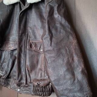 ★牛革パイロットジャンパー　L★