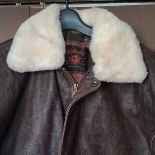 ★牛革パイロットジャンパー　L★