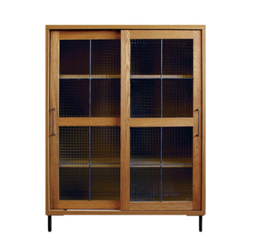 【cadeal】slide glass cabinet low (スライドガラスキャビネット ロータイプ)