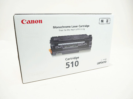 【苫小牧バナナ】新品☆Canon/キャノン CRG-510 Cartridge510 純正カートリッジ A4用紙5％印字 約6000枚 [LBP3410] 訳あり①♪