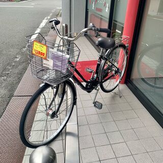 Raphia　自転車　26インチ　ブラック/シルバー　【中古】