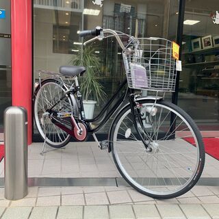 Raphia　自転車　26インチ　ブラック/シルバー　【中古】 Raphia 自転車 26インチ ブラック/シルバー 【中古】 【公式通販】