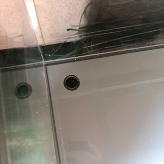 お話中です オーバーフロー用水槽 高透過ガラス 新品未使用