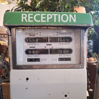 ★レア物★　ROUTE66 ルート66　ガソリンポンプ　給油機オブジェ　アメリカンヴィンテージ　リメイク品