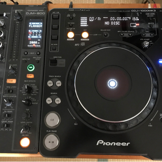 Pioneer CDJ-1000MK3×2 DJM-800 セット 説明書や付属品あり