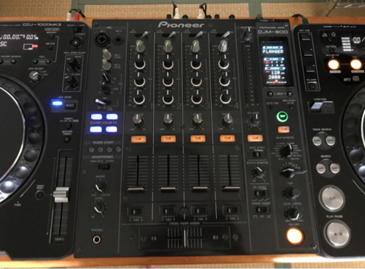 Pioneer CDJ-1000MK3×2 DJM-800 セット 説明書や付属品あり