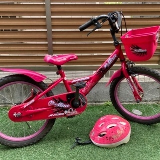 【ネット決済】子供用自転車18インチ　ヘルメット付き
