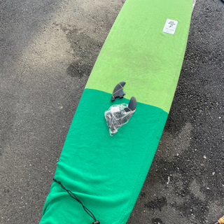 手渡しのみ　abraxas ロングボード　フィン、ケース付き