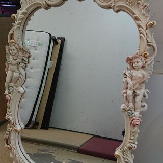 ロココ調エンジェルミラー ロココ調 天使 ミラー プリンセス 高さ約
