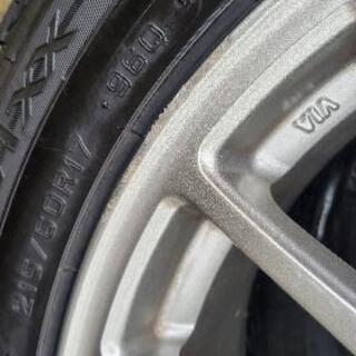 スタッドレスタイヤ　17インチ　215/60-17　7J +45