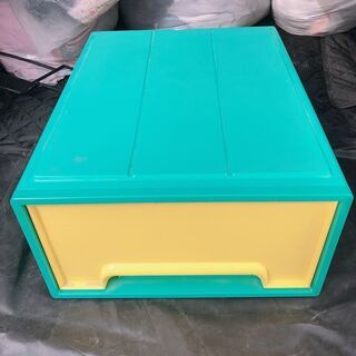収納ケース　収納ボックス　黄色・緑カラー