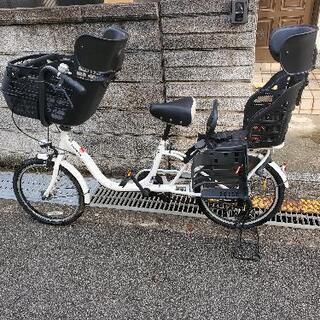 子供乗せ自転車 3人乗り！ホワイト mama fre あさひ