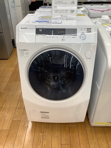 ※値下げしました！　SHARP シャープ　ドラム式洗濯乾燥機　ES-ZH1-WL 2017年製　洗濯10kg 乾燥6kg