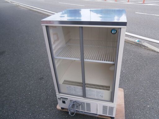 ☆中古品 ホシザキ 小形冷蔵ショーケース SSB-63CL１ 156L 2011年製 100V サイズ：幅630ｘ奥550ｘ高1050ｍｍ 動作確認済み 厨房 飲食店☆