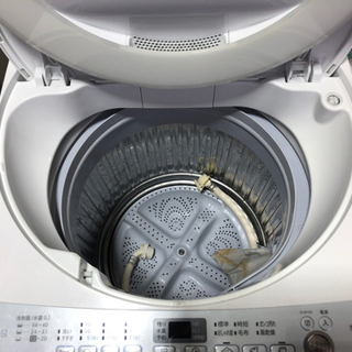 【リサイクルサービス八光　田上店　安心の3か月保証　配達設置ok】SHARP シャープ ヤマダ電機オリジナルモデル 全自動洗濯機 7kg ES-T709-W（ホワイト）