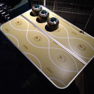 【美品】アウトドアColemanキッチンテーブル＆ツインバーナー