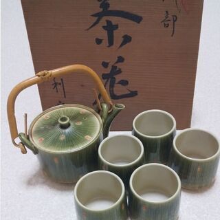 茶道具  織部 煎茶器揃え