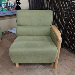 値下げしました！　島忠　セパレート　コーナーソファー３点セット　緑　布地【愛品倶楽部柏店】