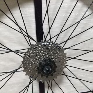 20インチ タイヤホイール前後セット シマノ7速 美品