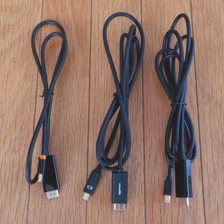 Mini DisplayPort - HDMI変換ケーブル 3本