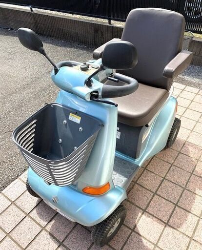 SUZUKI スズキ セニアカー タイプI ET4D6 オーシャンライトブルーメタリック 自動車いす 車椅子 4輪 動作品