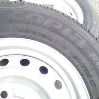 夏【新車】スズキ純正 12インチ エブリィ キャリー 軽トラック【富山 手渡しもOK】エブリー バン VAN 軽トラ 145/80R12 LT 145R12 車検対応 4本