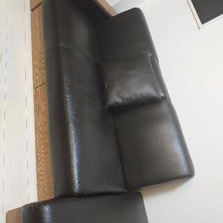 終了しました※【美品】L字ソファ 収納・テーブル付き 4人掛け ブラウン 【