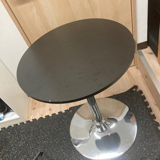 ハイテーブル 回転テーブル 昇降式 バーテーブル 丸型 高さ調整可能