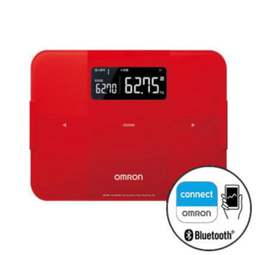 【未開封品】オムロン 公式 体重体組成計 デジタル 体脂肪率HBF-255T-R Bluetooth通信対応
