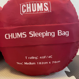 寝袋　シュラフ　チャムス  2個セット