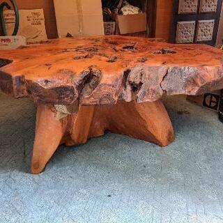 【一枚板無垢】テーブル/一点物/1200×1300×500mm