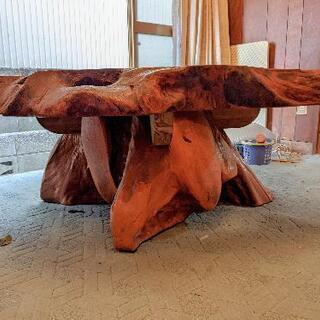 【一枚板無垢】テーブル/一点物/1200×1300×500mm