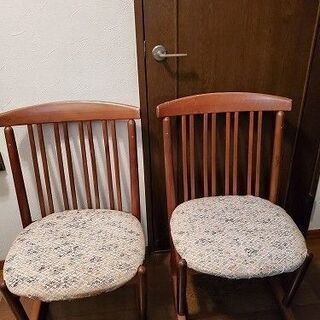 【あげます】座り心地いい椅子2脚セット｜和アンティーク