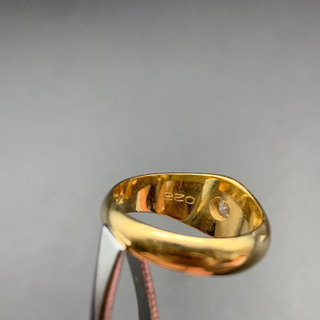 K18 ダイヤモンド　リング　指輪　0.25 刻印あり