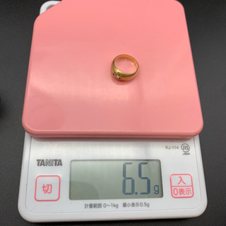 K18 ダイヤモンド　リング　指輪　0.25 刻印あり