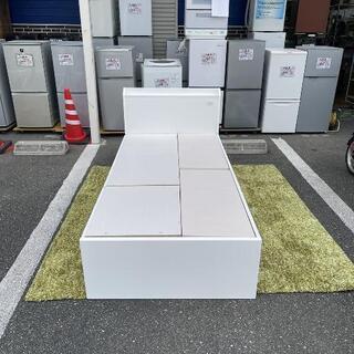 シングルベッドセット ニトリ 収納 白 引出し収納 