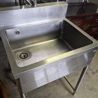 1層式シンク　ステンレス　水栓付き