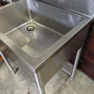 1層式シンク　ステンレス　水栓付き
