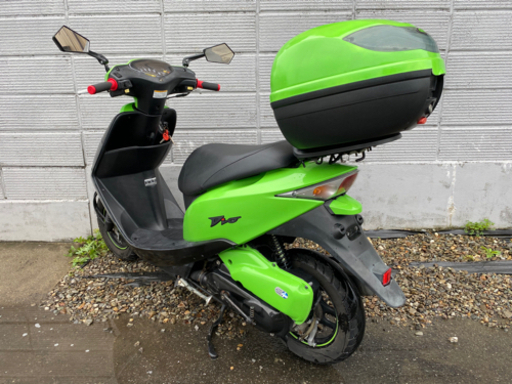 af62 原付 ☆AF62ディオ.Kawasakiニンジャ仕様^_^シート・プラグ・ミラーなど新品