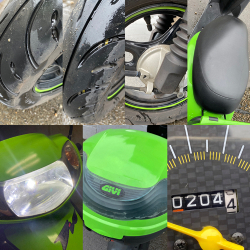 ☆AF62ディオ.Kawasakiニンジャ仕様^_^シート・プラグ・ミラーなど新品交換☆色々整備で快調ですよ☆50cc原付スクーター☆ ☆AF62ディオ.Kawasakiニンジャ仕様^_^シート・プラグ・ミラーなど新品