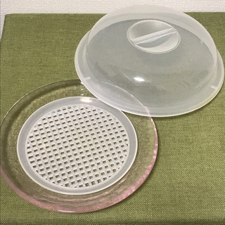 電子レンジ用蒸し皿（ガラス皿、トレー、フタ）